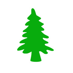 green pine tree illustratiom