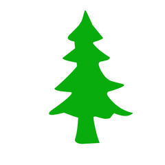 green pine tree illustratiom