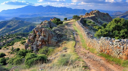 view of the mountains