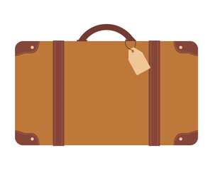retro Suitcase. Luggage for travel. Vector
illustration.