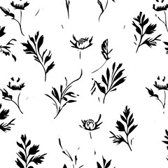 Floral seamless pattern, Pattern, Flower pattern, geometric pattern, diagonal pattern, pattern, floral, flower, seamless, design, ornament, vector, decoration, art, wallpaper, leaf, illustration, blac