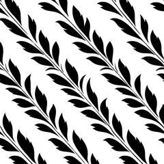 Floral seamless pattern, Pattern, Flower pattern, geometric pattern, diagonal pattern, pattern, floral, flower, seamless, design, ornament, vector, decoration, art, wallpaper, leaf, illustration, blac