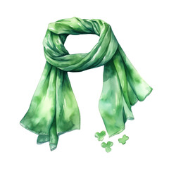 Elegant green winter scarf, is perfect for adding a touch of style to any outfit