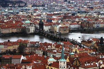 Naklejka na ściany i meble Panorama Pragi