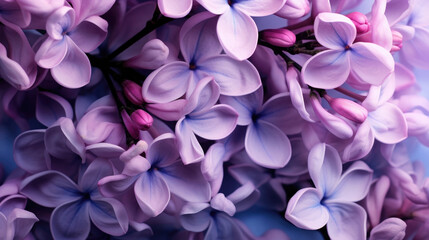 Beautiful spring time floral background. Lilac blossom in spring, close up