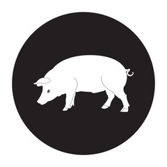 Pig icon vector