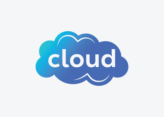 Creative and minimal Cloud vector logo design template. cloud logo