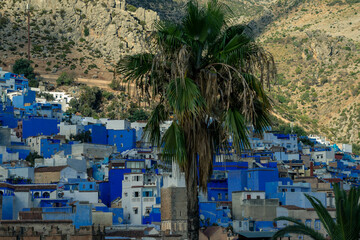 A photo of Morocco's blue city Chefchaouen 