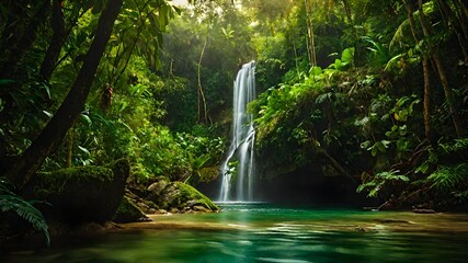 waterfall background very cool 