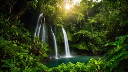 waterfall background very cool 