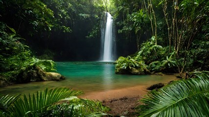 waterfall background very cool 