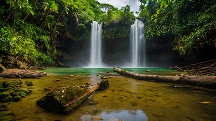 waterfall background very cool 