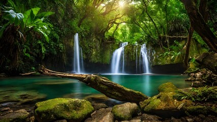 waterfall background very cool 