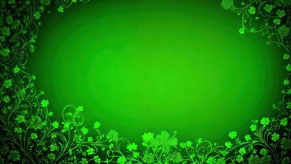 Green background. St. Patrick's Day concept