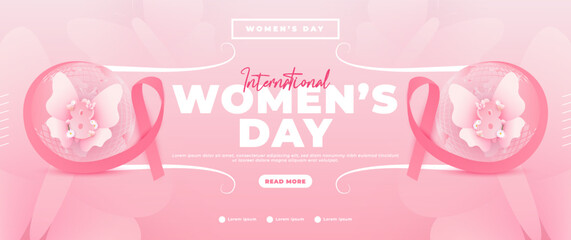 International women's day banner design