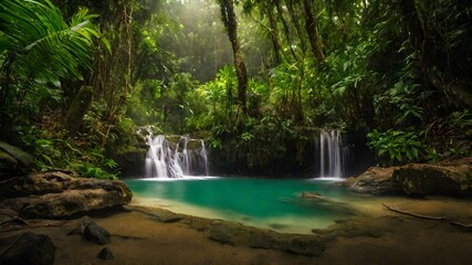 waterfall background very cool 