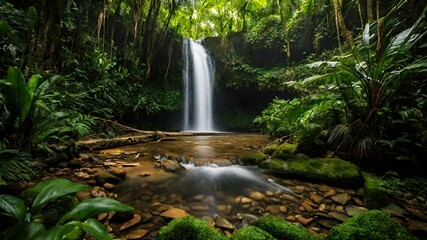 waterfall background very cool 
