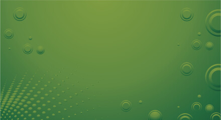 Modern abstract background with memphis elements in greend gradients and retro