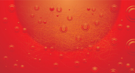 Light red vector template with repeated sticks, circles. modern geometrical abstract illustration background