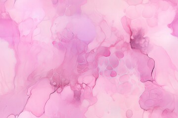 Abstract pink watercolor background with bubbles