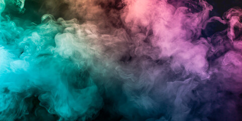 Fototapeta na wymiar pastel colored smoke dark background
