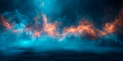 Fototapeta premium glowing smoke abstract background