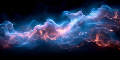 Photo sur Plexiglas Ondes fractales glowing smoke background