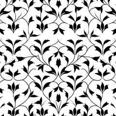 Floral seamless pattern, Pattern, Flower pattern, geometric pattern, diagonal pattern, pattern, floral, flower, seamless, design, ornament, vector, decoration, art, wallpaper, leaf, illustration, blac