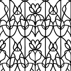 Fototapeta premium Floral seamless pattern, Pattern, Flower pattern, geometric pattern, diagonal pattern, pattern, floral, flower, seamless, design, ornament, vector, decoration, art, wallpaper, leaf, illustration, 