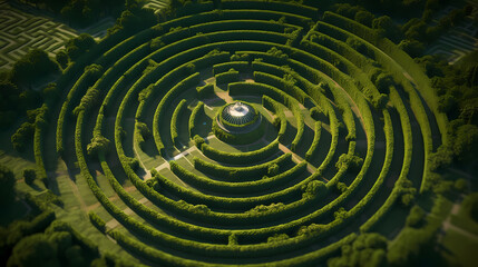 Abstract design background featuring maze pattern