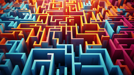 Abstract design background featuring maze pattern