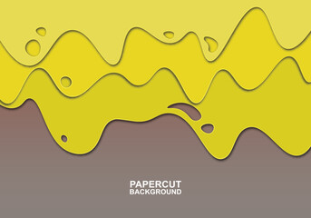 Papercut style background.