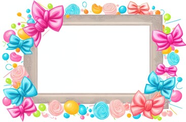 Fototapeta premium Pastel colors frame with free place for text .