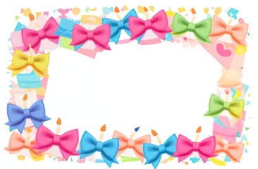 Pastel colors frame with free place for text .