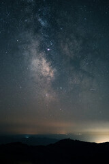 Fototapeta na wymiar A view of the milky way galaxy in the night sky