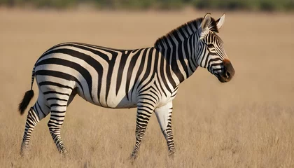 Fotobehang zebra in the savannah © shivraj