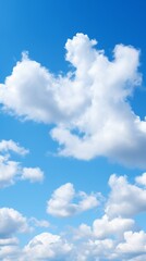 Blue sky with white clouds background