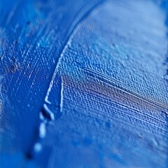 Blue Oil Painting Closeup