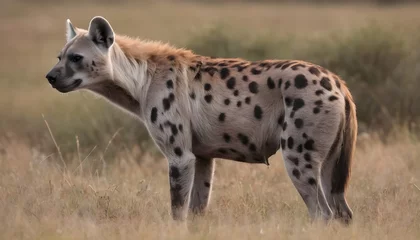 Poster hyena in serengeti © shivraj