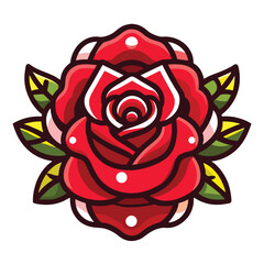 Cartoon rose
