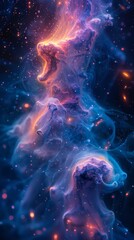 Collagen structure as the fabric of space time its fibers holding together the universes vast expanse
