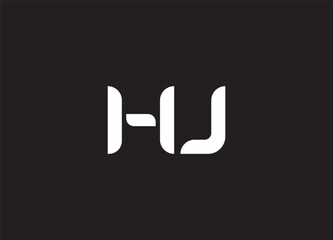  HL initial based letter icon logo.