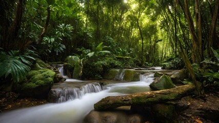waterfall background very cool 