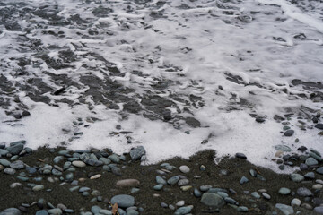 小田原 御幸の浜 砂浜 浜辺の小石