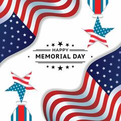 Happy Memorial day for your holiday - obrazy, fototapety, plakaty