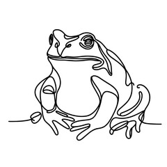 Toad in a line drawing style