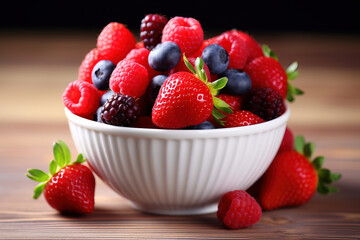 bowl of berries.