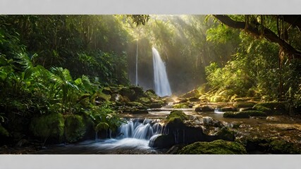 waterfall background very cool 