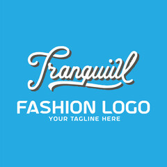 Free vector illustrative-style word mark logo design for fashion brand.AI generative.