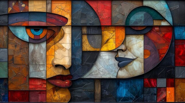 Cubist interpretation of a successful negotiation fragmented yet cohesive